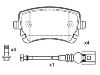 Bremsbelagsatz, Scheibenbremse Brake Pad Set:7H0 698 451